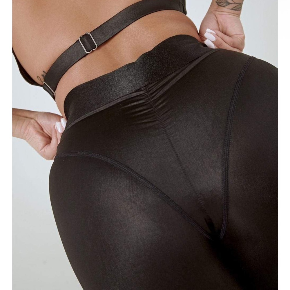 CXIX SNATCHED LEGGINGS Black Minimalist Leggings Pole Dance Full Length - Picture 2 of 12